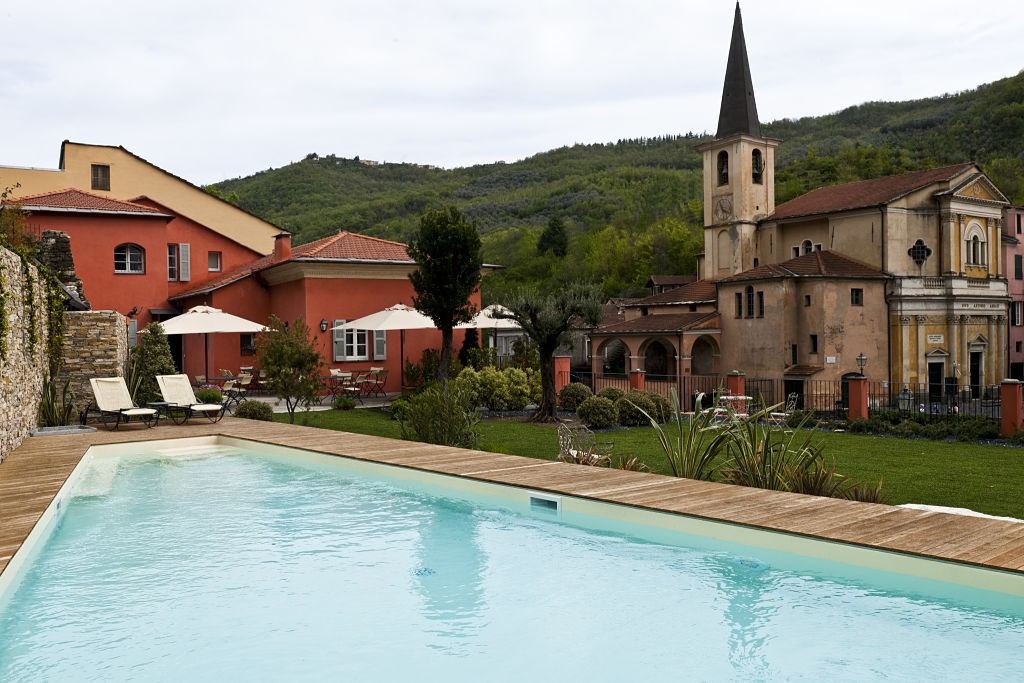 Parish Church to Sant’Antonio Abbot view from Relais del Maro,Borgomaro